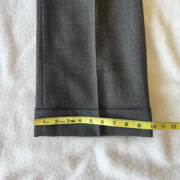 Ann Taylor Gray Wool Blend Business Pant Suit Blazer | Wide Leg Pants Size 2 - Picture 10 of 14